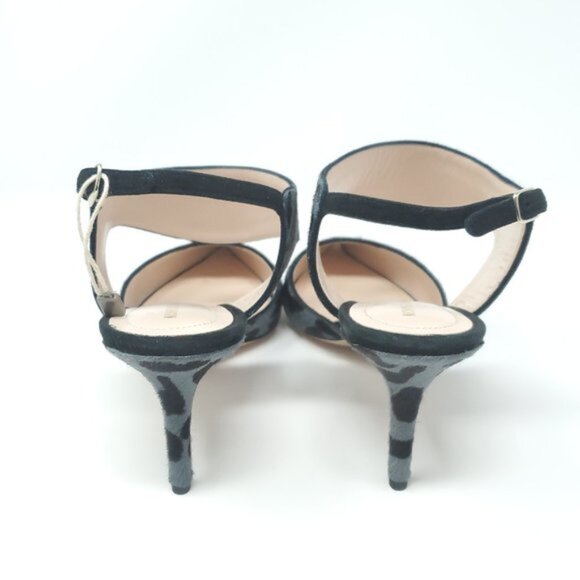 NICHOLAS KIRKWOOD Leopard Print Leather Pointed Toe Ankle Strap Heels - Picture 8 of 12